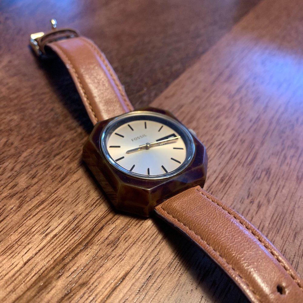 Fossil Square Tortoise Watch
